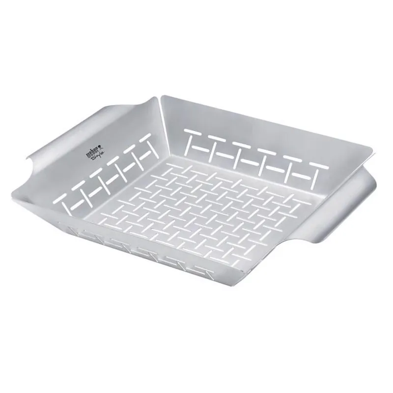 Weber Stainless Steel Grill Basket 13.8 In. L X 11.8 In. W 1 Pk