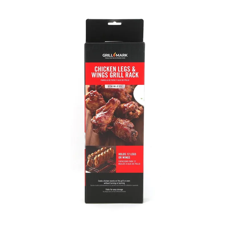 Grill Mark EZ Stainless Steel Chicken Leg/Wing Hanger 13.75 In. L X 5 In. W 1 Pk