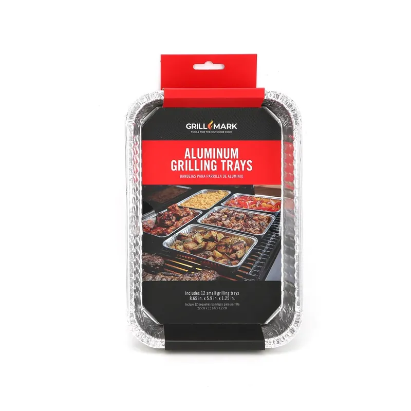 Grill Mark Aluminum Grilling Pan 8.5 In. L X 6 In. W 12 Pk