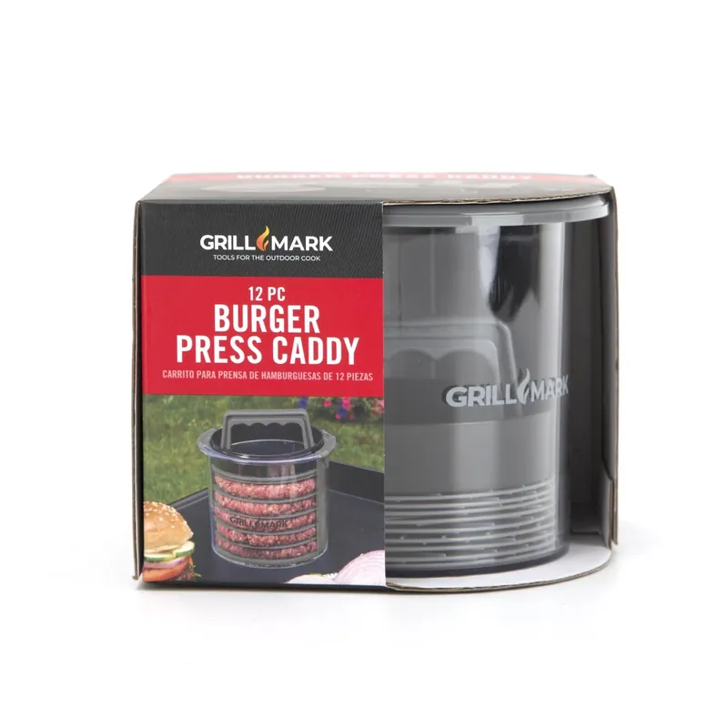 Plastic Burger Press - Non-stick, Dishwasher Safe, Black/gray, Model 40231ace