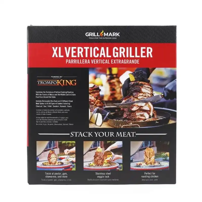 Grill Mark Trompo King 13.25" Stainless Steel Grill Topper – Heavy‑Duty BBQ Accessory