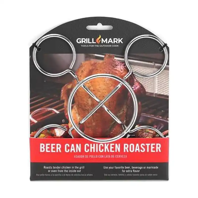 Grill Mark Steel Beer Can Poultry Roaster 6 In. L X 6 In. W 1 Pk