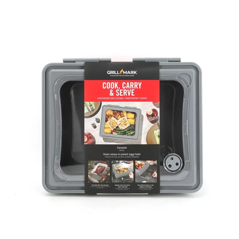 Grill Mark Gray Food To Go Container 1 Pk