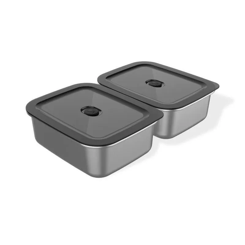 Weber Works Stainless Steel Prep Container Set – Durable, Heat‑Resistant Handles, Dishwasher Safe