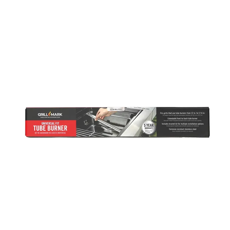 Universal Steel Grill Burner - Model 00363ace, 12.4" Length