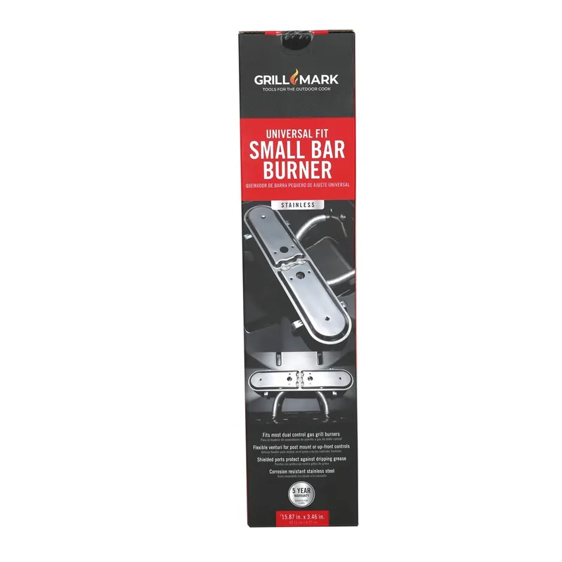 Stainless Steel Universal Grill Burner 15.87 In. L For Gas Grills