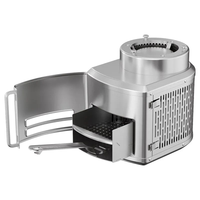 Roccbox Stainless Steel Wood Burner 8.8 In. L X 7.8 In. W Model Ar1584