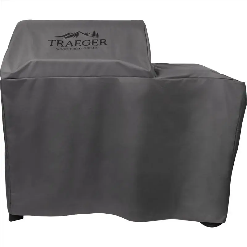 Traeger Woodridge Gray Grill Cover, Heavy-duty Polyester, Model Bac759