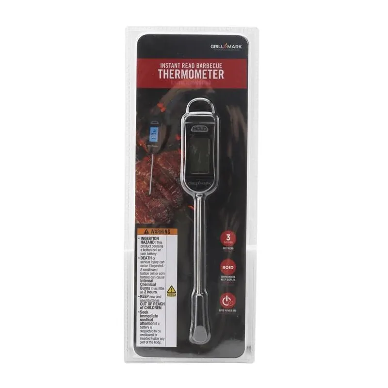 GrillMark Digital Instant‑Read Meat Thermometer – Black