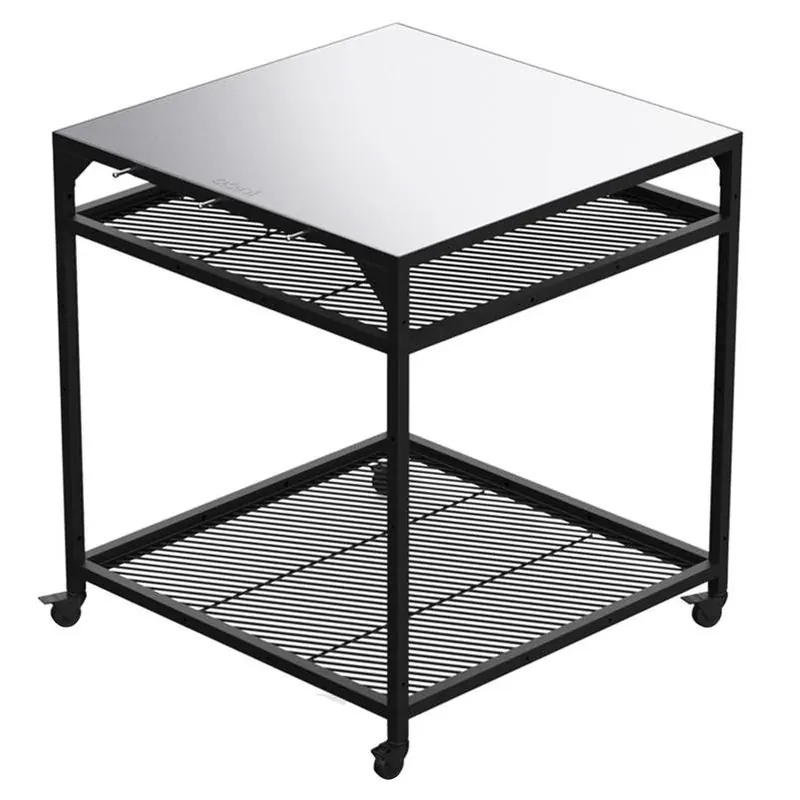 Ooni Stainless Steel Modular Grill Table – 35" Tall, 31" Square With Wheels