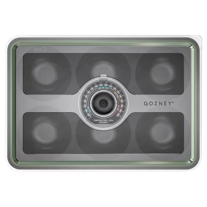 Gozney 17.7" × 13.7" Gray Plastic Dough Tray – 1‑Inch Deep, Heat‑Resistant Handles