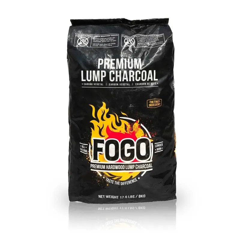 Premium All Natural Hardwood Lump Charcoal 17.6 Lb - Black Bag