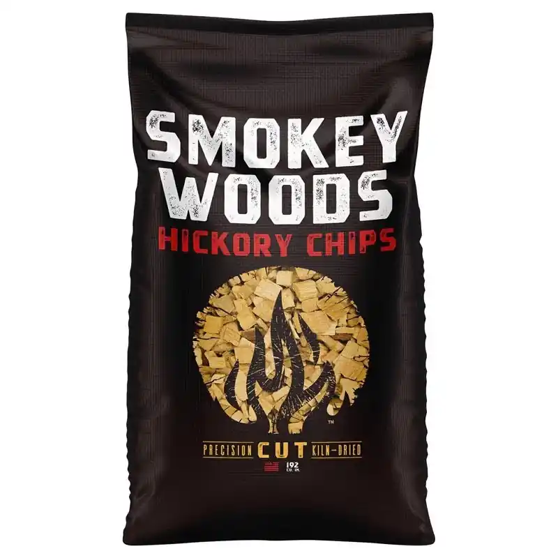 All Natural Hickory Wood Smoking Chips 192 Cubic Inches