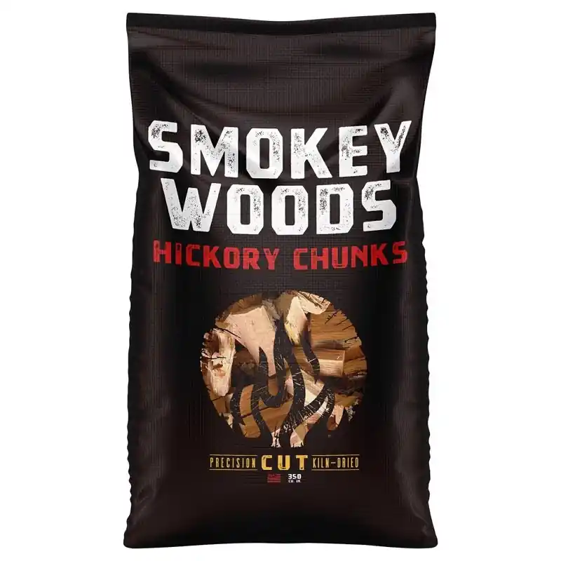 All Natural Hickory Wood Smoking Chunks 350 Cubic Inches