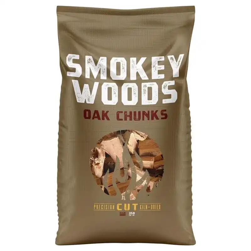All Natural Oak Wood Smoking Chunks 350 Cubic Inches - Sw-10-25-350