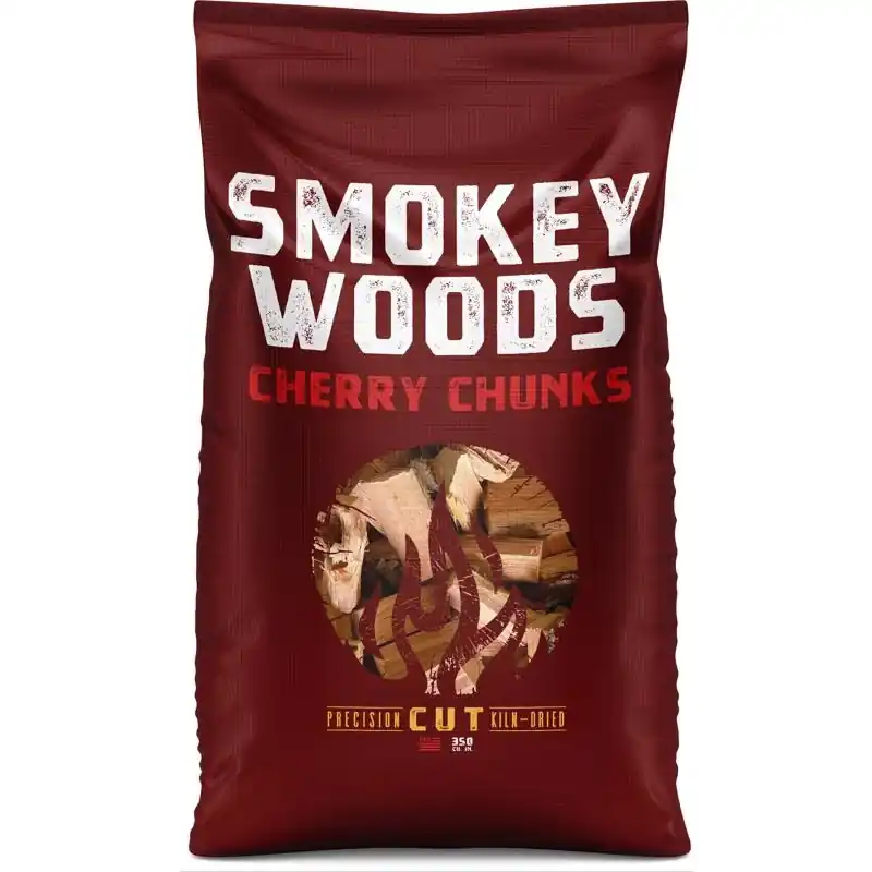All Natural Cherry Wood Smoking Chunks 350 Cubic Inches