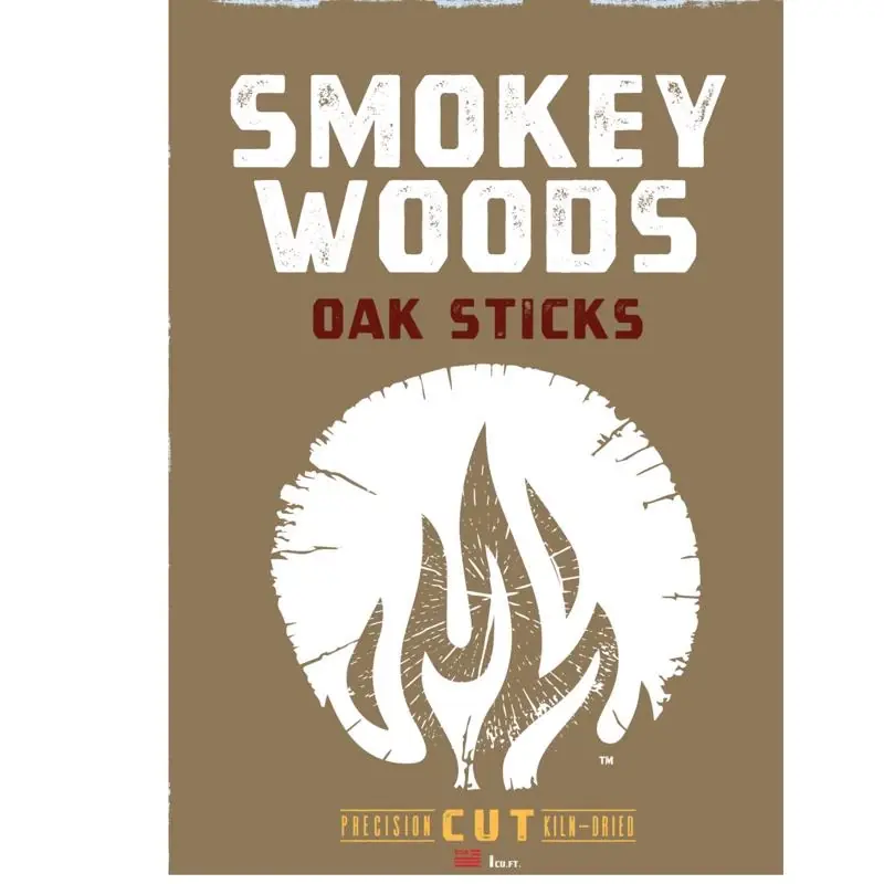 All Natural Oak Cooking Logs 1 Cubic Foot - Premium Bbq Fuel