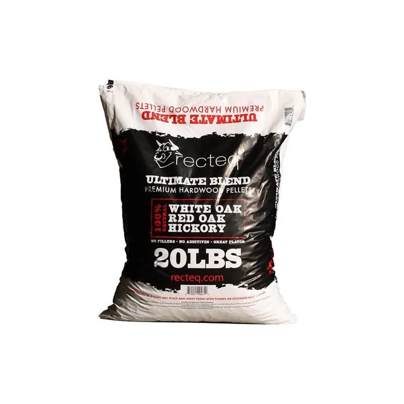 Recteq Premium All‑Natural Hardwood Pellet Blend – White Oak, Red Oak & Hickory, 20 lb Bag