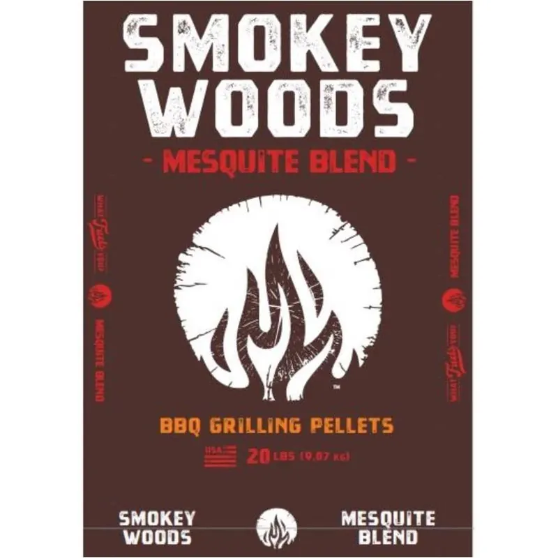 Pure Mesquite Hardwood Smoking Pellets – 20 lb Bag