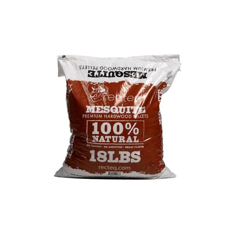 Recteq 18‑lb All‑Natural Mesquite Hardwood Pellets – Premium Savory Fuel