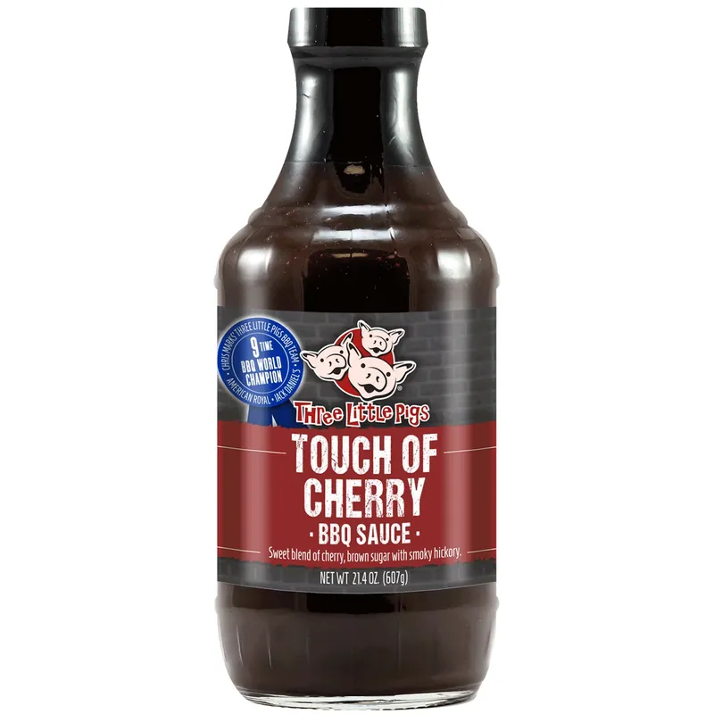 Three Little Pigs Touch Of Cherry BBQ Sauce 21.4 Oz