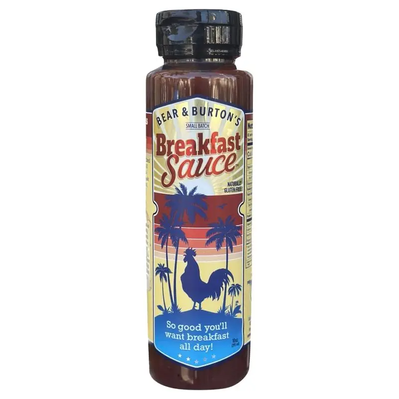 Bear & Burton‘s Breakfast Sauce 12 Oz Bottle - Flavorful Hot Sauce