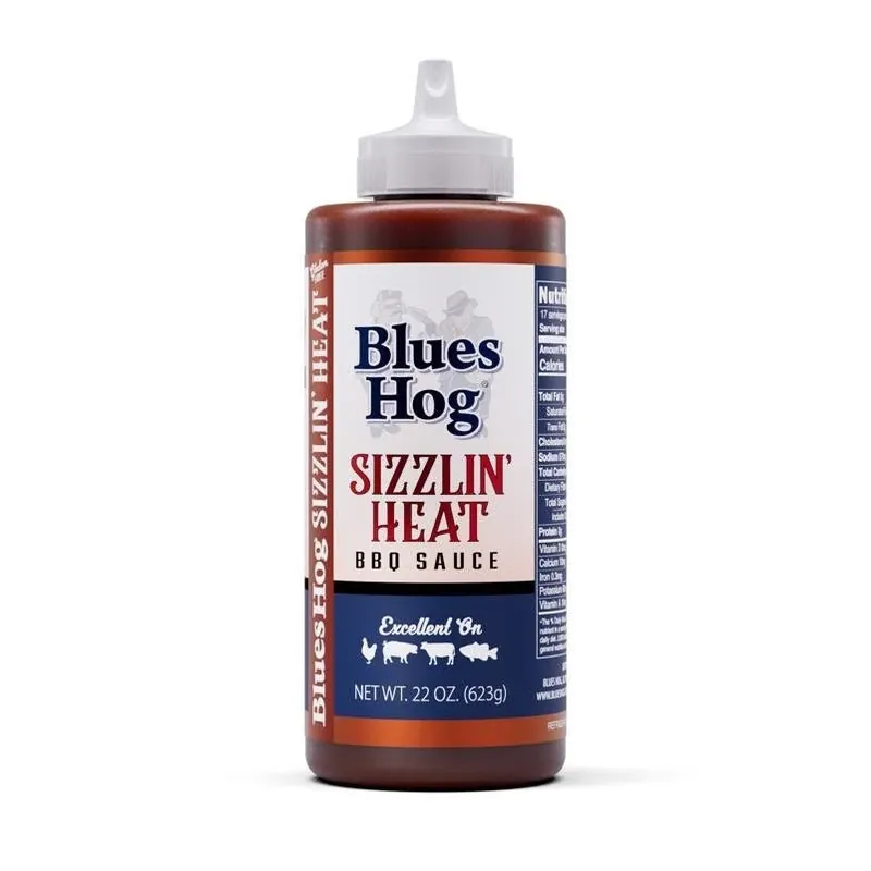 Blues Hog Sizzling Heat Barbecue Sauce – 22 oz Bottle
