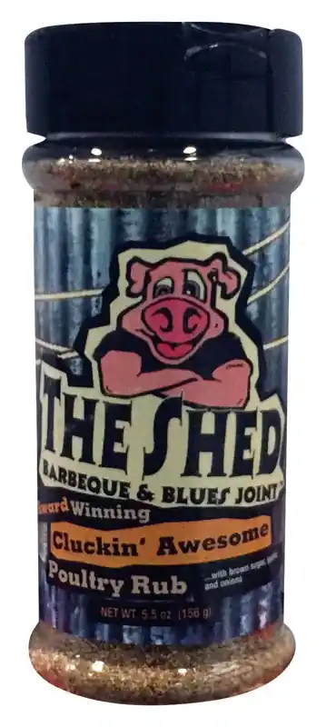 Cluckin‘ Awesome Poultry Seasoning Bbq Rub 5.5 Oz Bottle