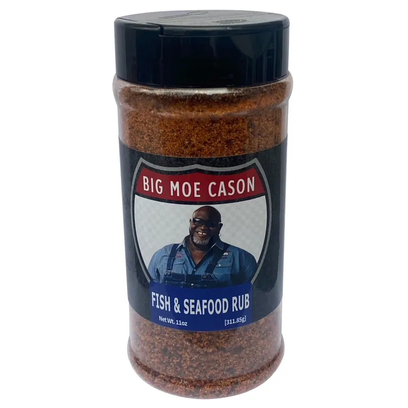 Big Moe Cason Fish And Seafood Bbq Rub 11 Oz - Savory Seasoning Blend