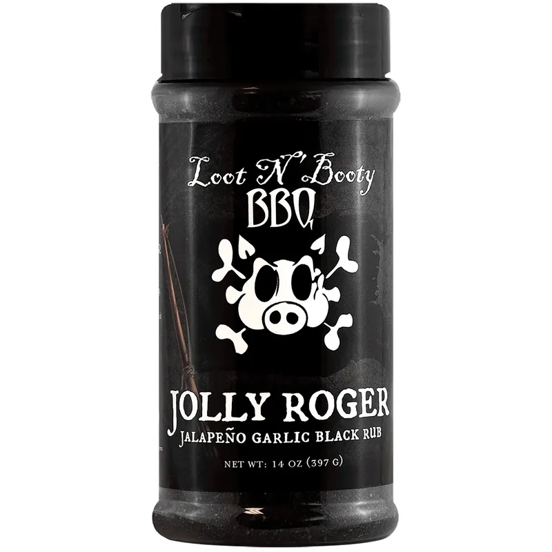 Jolly Roger Jalapeno Garlic Black Rub, 14 Oz.