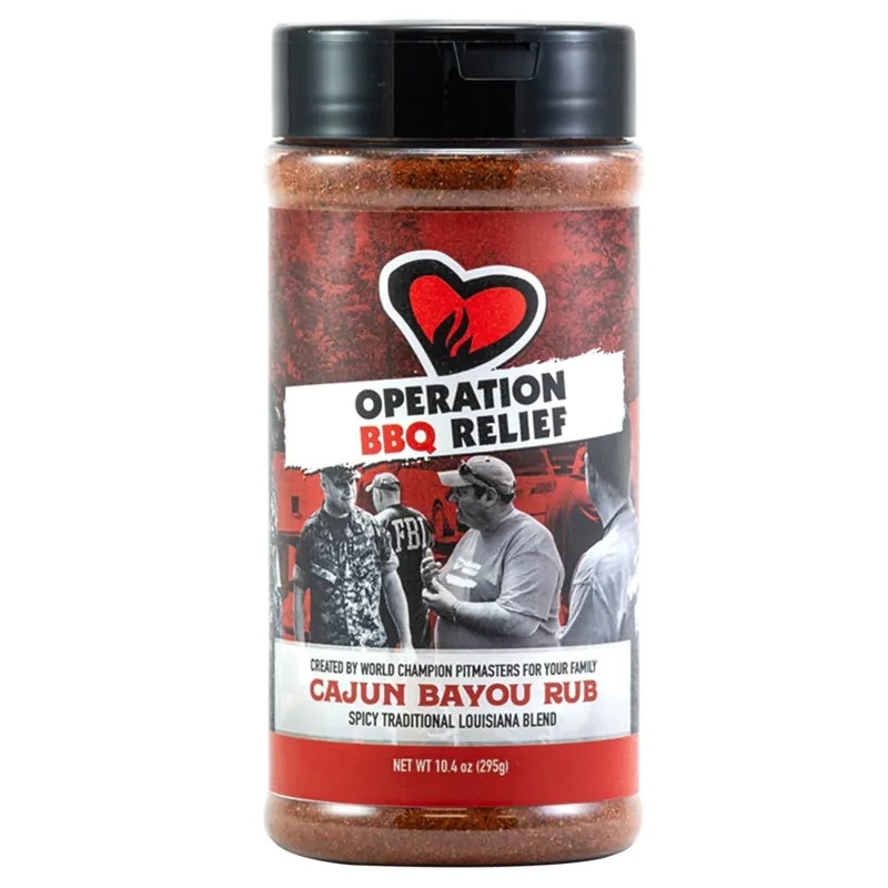 Cajun Bayou Bbq Rub 10.4 Oz - Traditional Louisiana Spice Blend