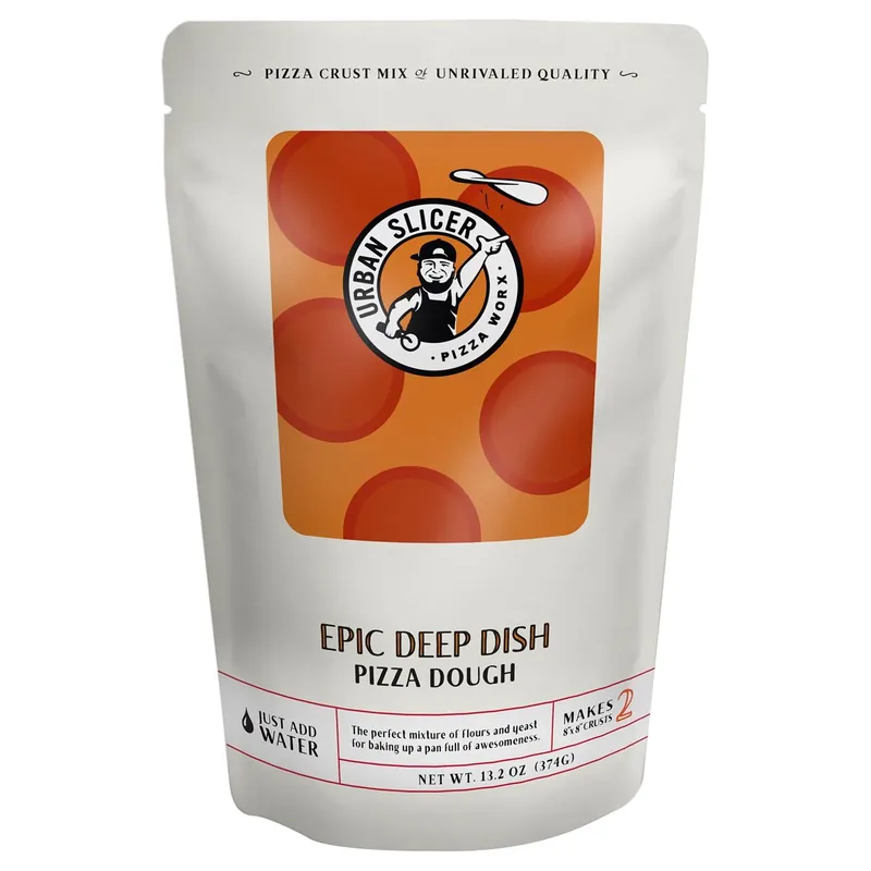Epic Deep Dish Pizza Dough Mix 13.2 Oz - Versatile Pizza Crust