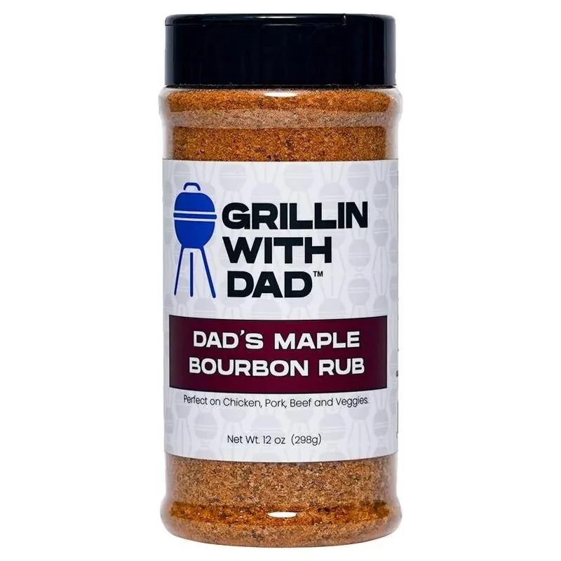 Maple Bourbon BBQ Rub – 12 Oz Premium Grilling Seasoning