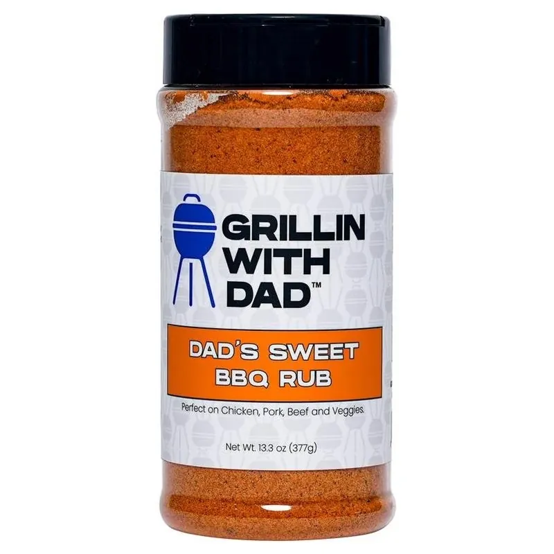 Grillin With Dad Sweet BBQ Rub – 13.3 Oz Gourmet Seasoning