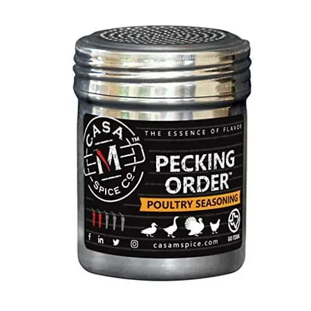 Pecking Order Poultry Seasoning - Low Sodium Gourmet Rub For Chicken & More