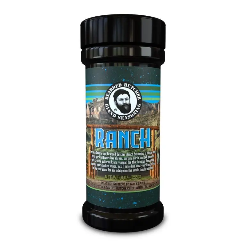 Bearded Butchers Ranch Blend Seasoning 9 Oz Shaker Can