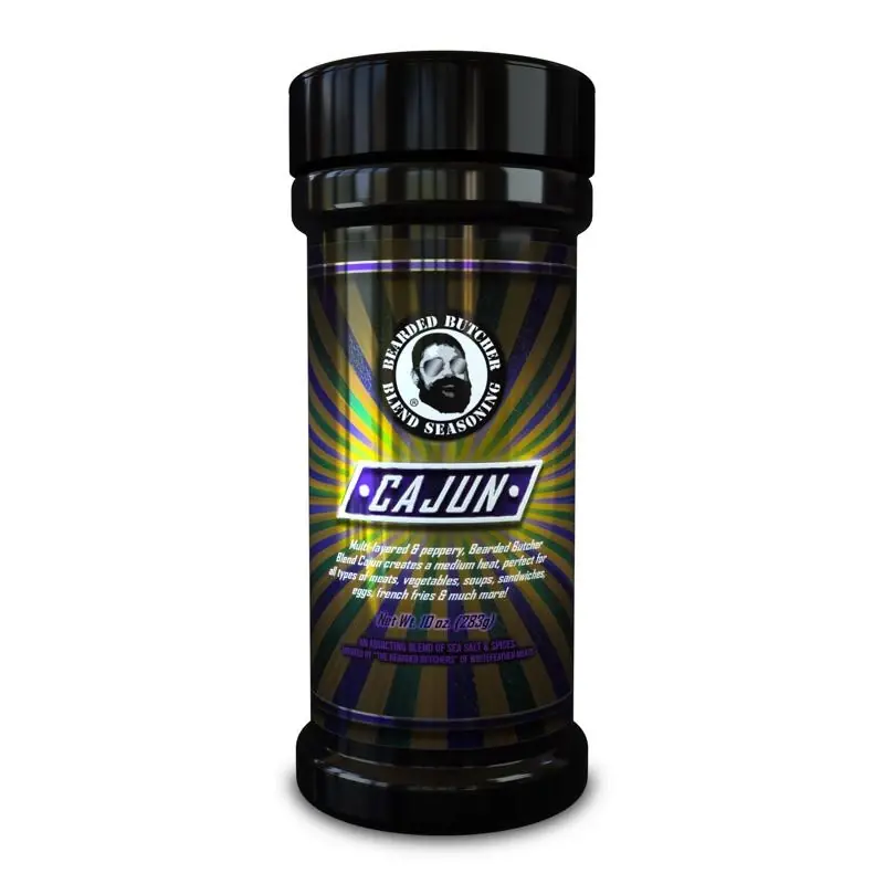 Bearded Butchers Cajun Blend Seasoning Shaker Can 10 Oz