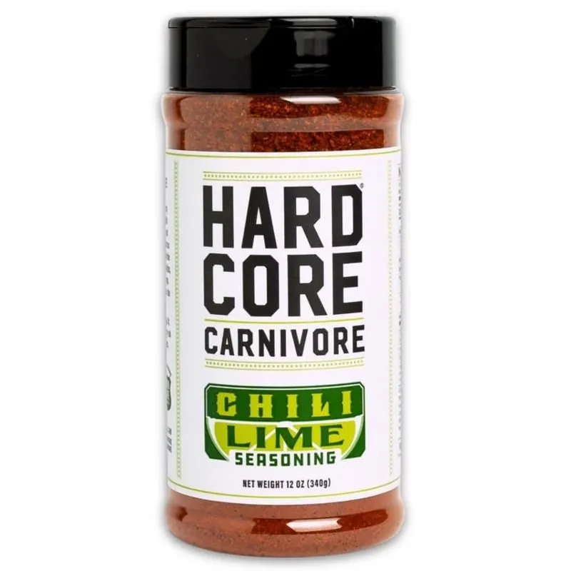Hardcore Carnivore Chili Lime BBQ Rub – 12 oz Flavorful Seasoning Blend