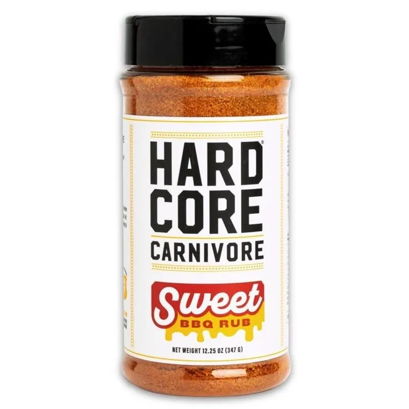 Hardcore Carnivore Sweet BBQ Rub – 12.25 Oz Premium Grill Seasoning