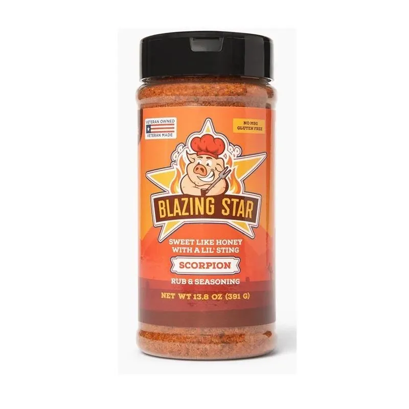 Blazing Star Scorpion Honey‑Sting Rub – 13.8 oz Gluten‑Free Seasoning
