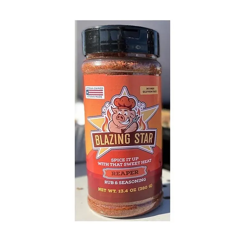 Blazing Star Sweet Heat Reaper Rub – 13.4 Oz Premium Hot Seasoning