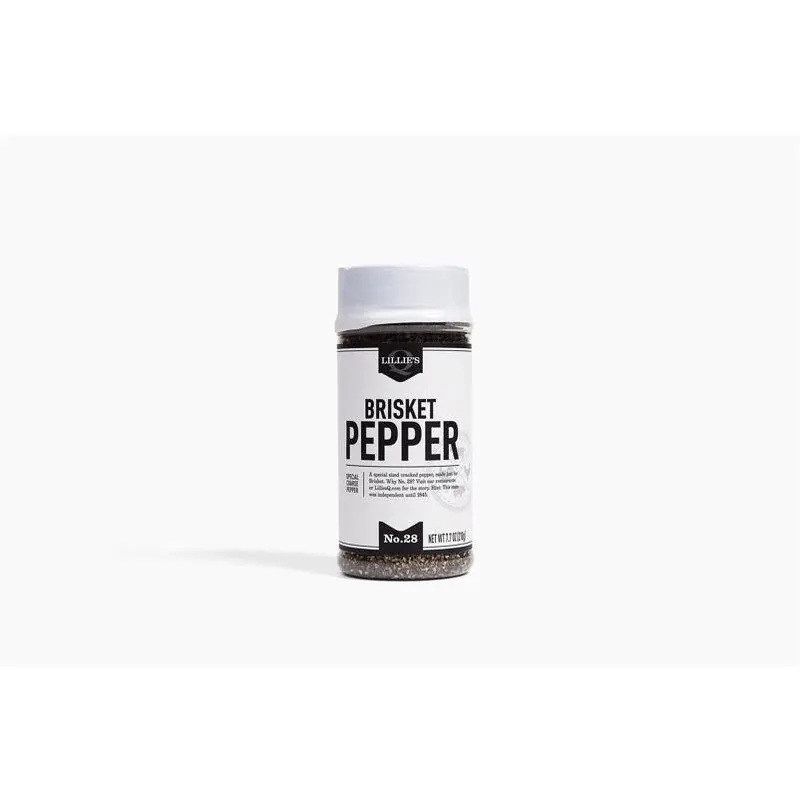 Lillie‘s Q Black Pepper Rub – Premium Indian Pepper For Texas Brisket, 3.6 oz