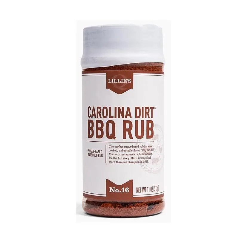 Lillie‘s Q Carolina Dirt Smoky‑Sweet BBQ Rub – 6 oz Jar