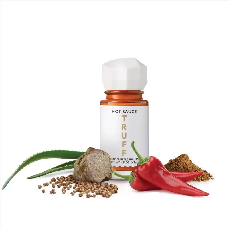 White Truffle Infused Hot Sauce 1.5 Ounce Bottle - Gourmet Flavor
