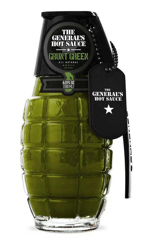 The General‘s Hot Sauce Grunt Green Sauce 6 Oz
