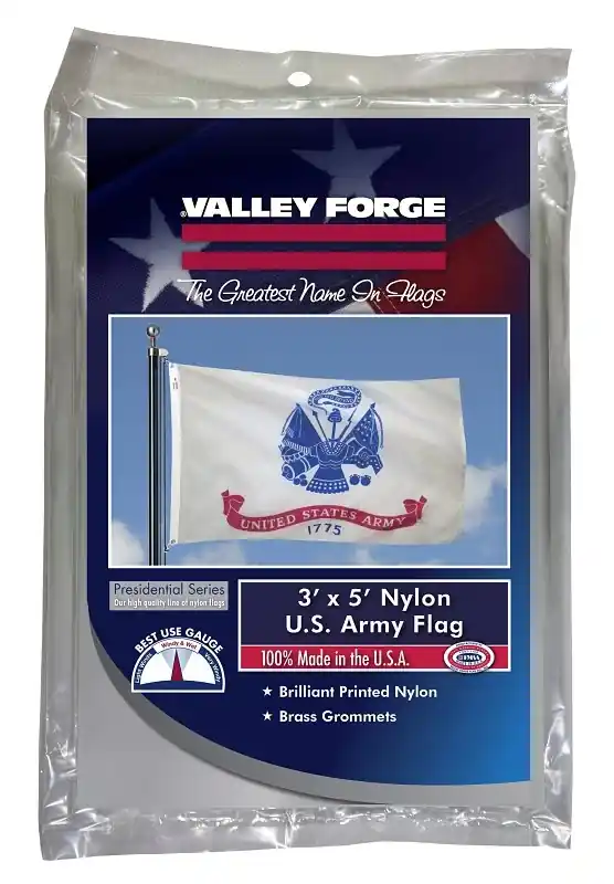 3 Ft. X 5 Ft. Nylon Army Military Flag - Durable & Uv Resistant