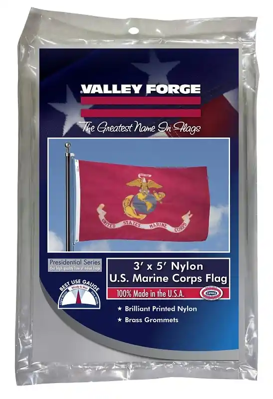 3 Ft. X 5 Ft. Nylon Marine Corps Military Flag - Durable & Uv Resistant
