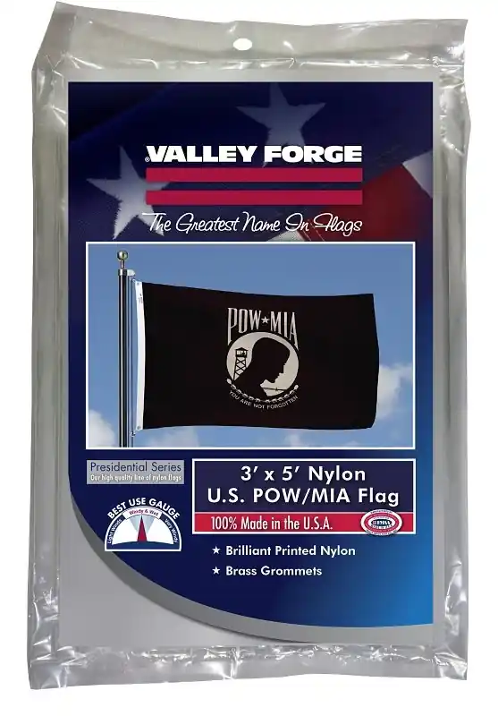 Pow-mia Military Flag 3 Ft. W X 5 Ft. L - Durable Nylon Construction