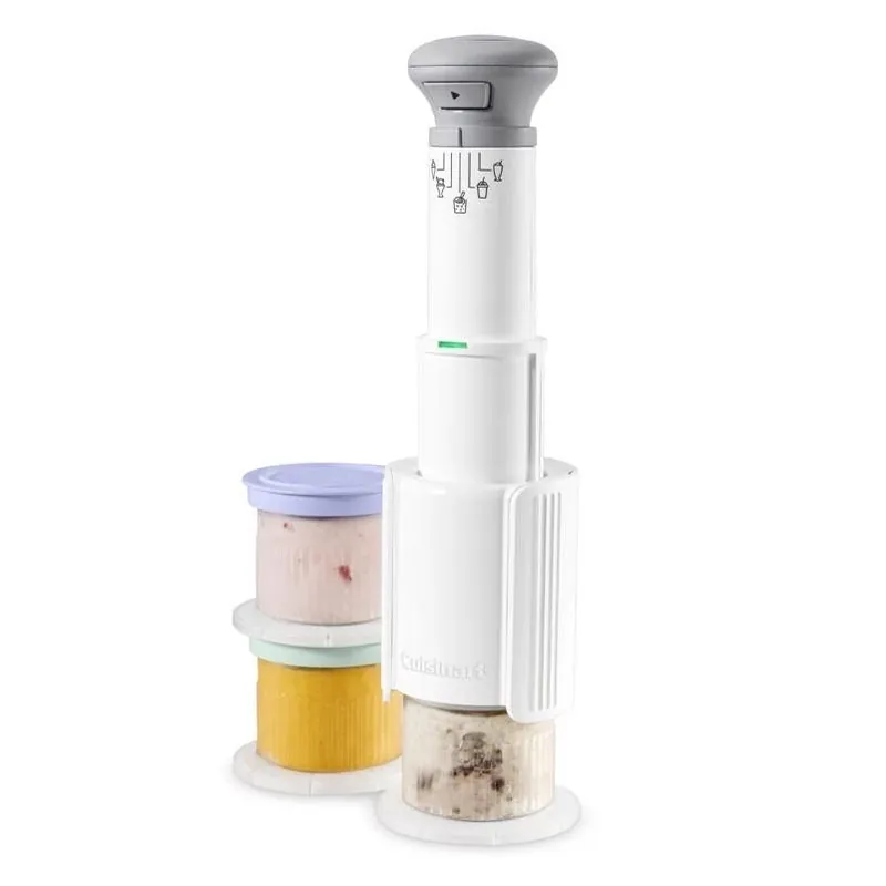 Cuisinart Compact White Ice Cream Maker – 0.5 qt, 250 W