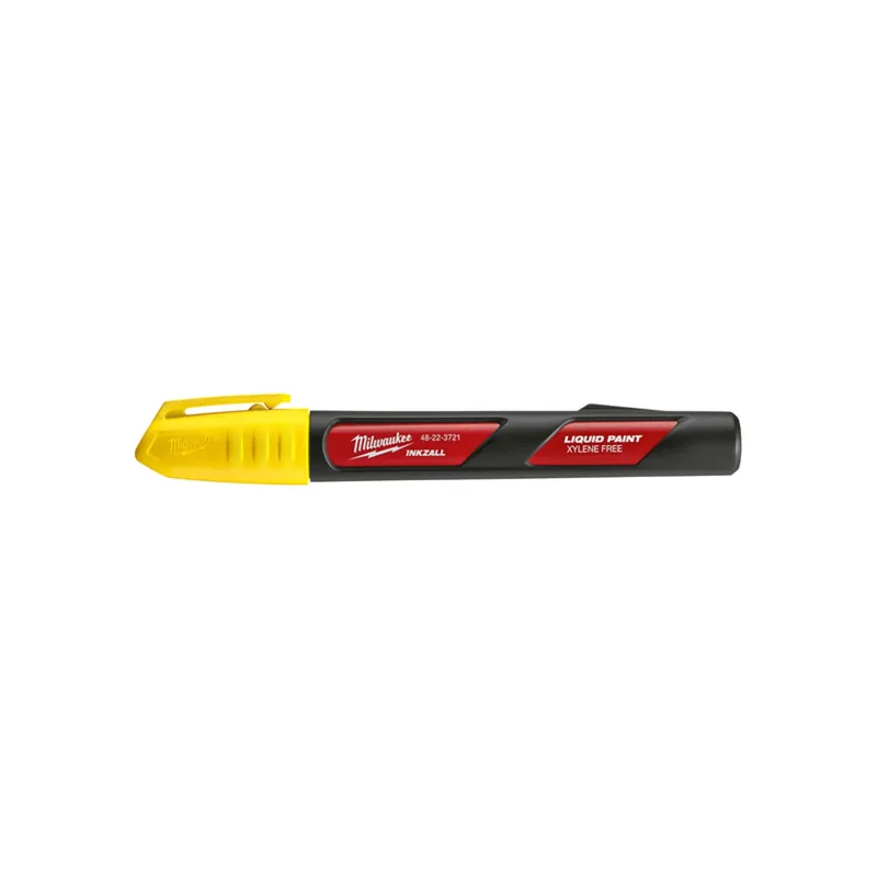 Milwaukee Inkzall Yellow Felt Tip Liquid Paint Marker 1 Pk